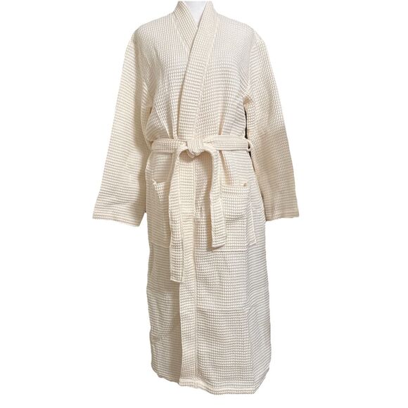 Quince Small Organic Turkish Waffle Robe Ivory Cream Women’s S New In Package - Picture 2 of 7